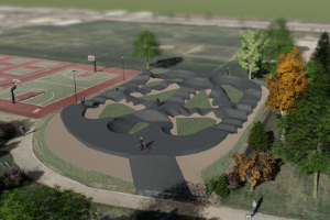 Computer rendering of planned pump track